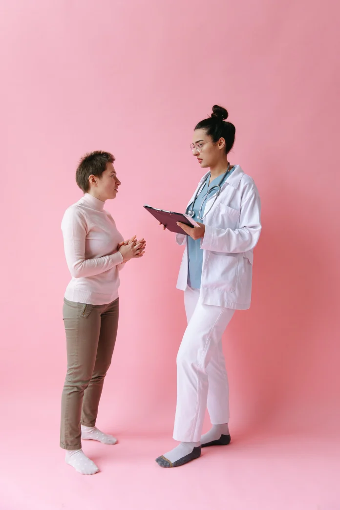 Women's health consultation with a healthcare professional