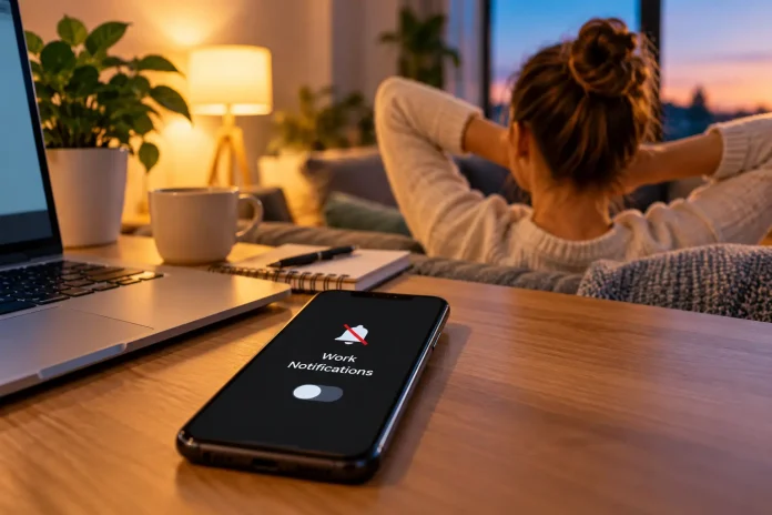 Stop checking work messages after hours with phone notifications turned off